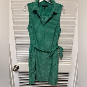 Banana Republic green polo collar dress